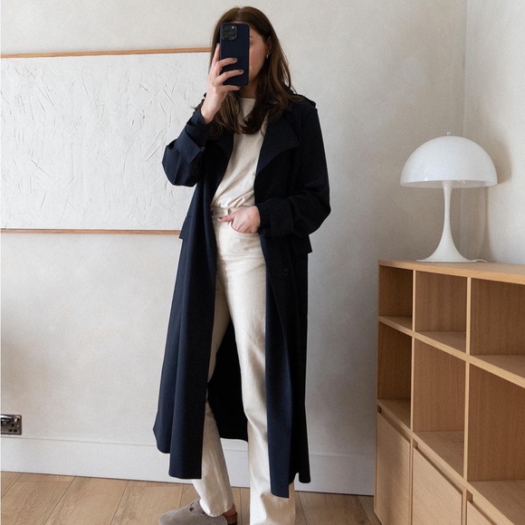 GAP Classic Trench Coat - Black - Picture 1 of 10